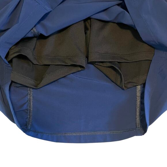 XCVI Stretch Active Skort Performance Skirt Navy Blue Size XL - Picture 6 of 8